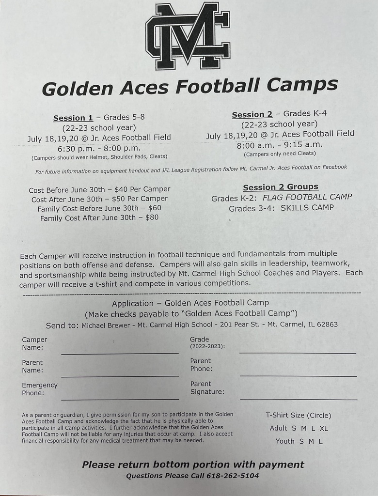 MCHS Football Camps